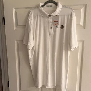 Tasc LSU White Everywhere Polo Shirt